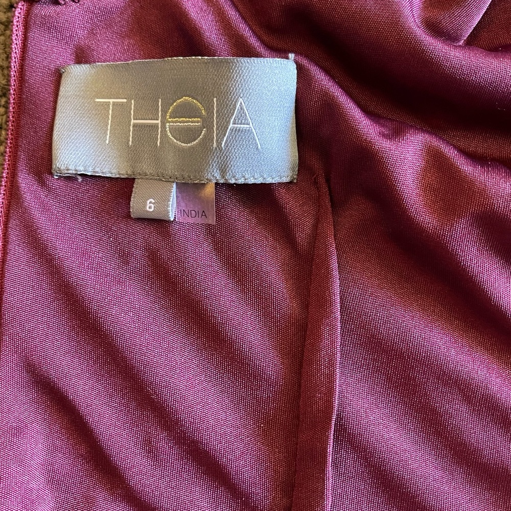 Theia Burgundy Sequin Top - Picture 10 of 11